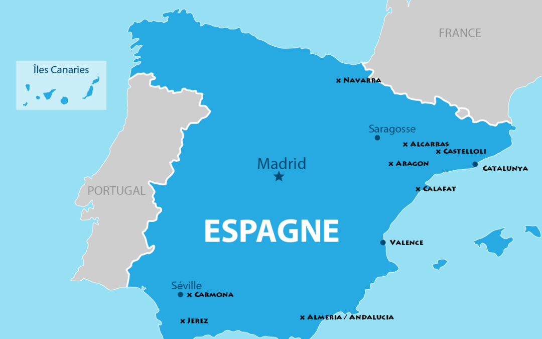 Carte d'Espagne