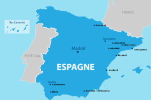 Carte d'Espagne